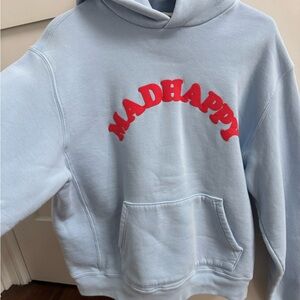 Madhappy Womens Sky Blue Hoodie with Red Logo - only worn once!